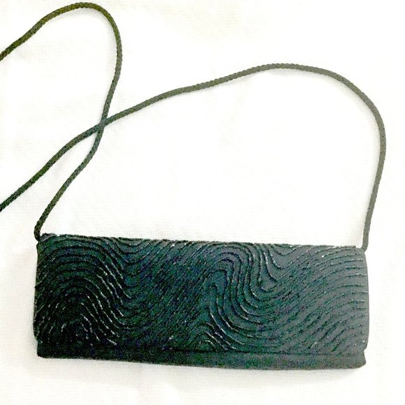 3/$30 La Regale Beaded Shoulder Clutch Evening Bag VTG 90s - Picture 1 of 7